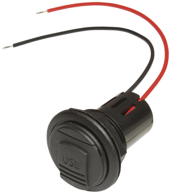 Einbausteckdose Power USB Pro Car EV  mit Gewindehülse und Deckel 12 - 24 V – Bild 2