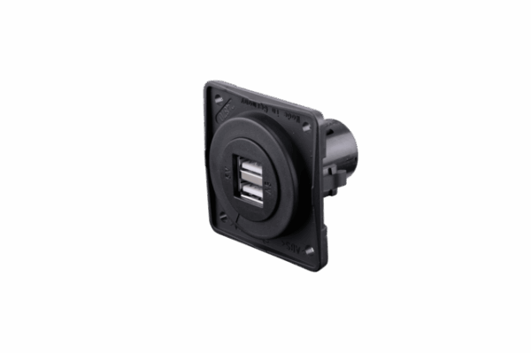 USB Ladesteckdose Berker 2-fach, 12 V Farbe anthrazit matt Einsatz schwarz