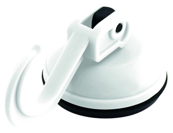 Haken Eurotrail mit Saugnapf 2er-Set Farbe weiß belastbar bis 6 kg – Bild 2