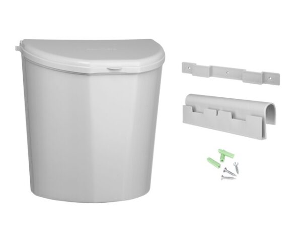 Abfallbehälter BRUNNER Pillar XL 10 l, Farbe grau – Bild 3