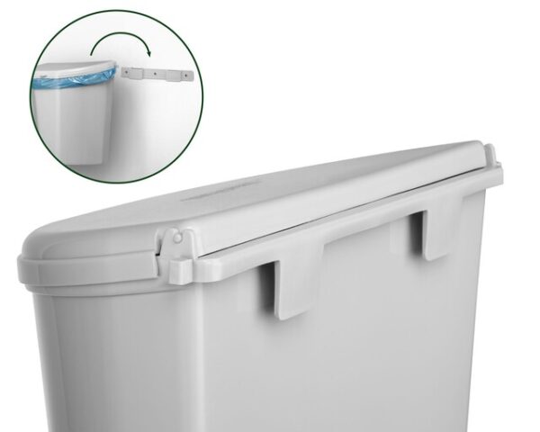 Abfallbehälter BRUNNER Pillar XL 10 l, Farbe grau – Bild 5
