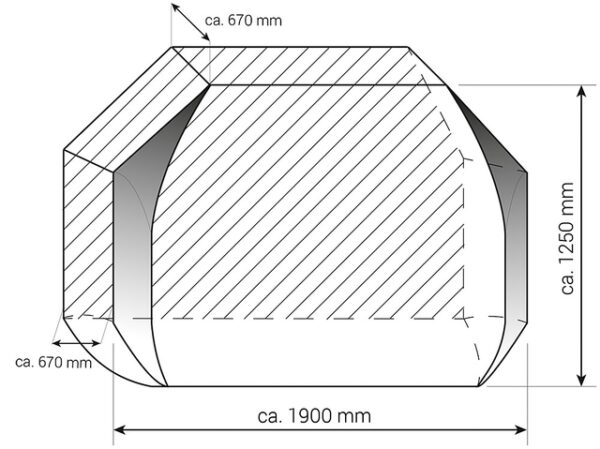 Fahrradschutzhülle Hindermann City für 3-Räder inkl. 2 Spanner graphitgrau – Bild 4