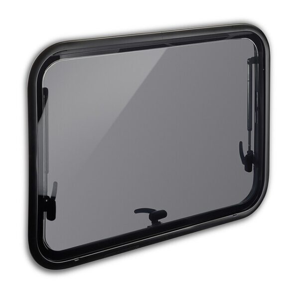 Ausstellfenster DOMECTIC S7P Alu 750 x 465 mm Farbe RAL9005 – Bild 2