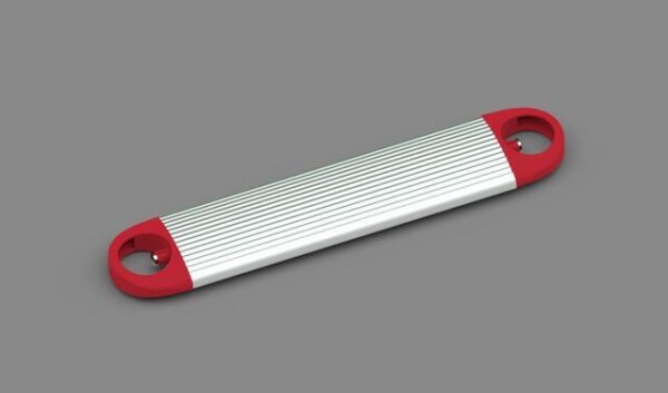 Stufe inkl. 2 Verschlüsse rot 234mm lang zu Leiter Fiamma