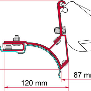 Kit FIAMMA passend für VW T5/ T6 Multivan Transporter