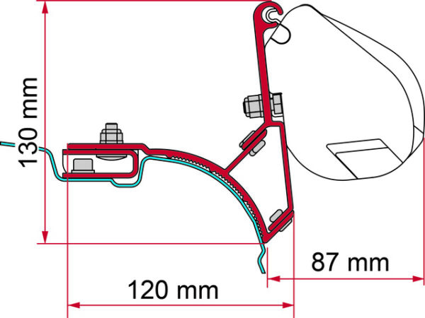 Kit FIAMMA passend für VW T5/ T6 Multivan Transporter