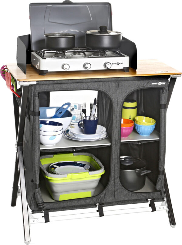 Schrank Mercury Cross Square Cooker HWT Fb. grau – Bild 3
