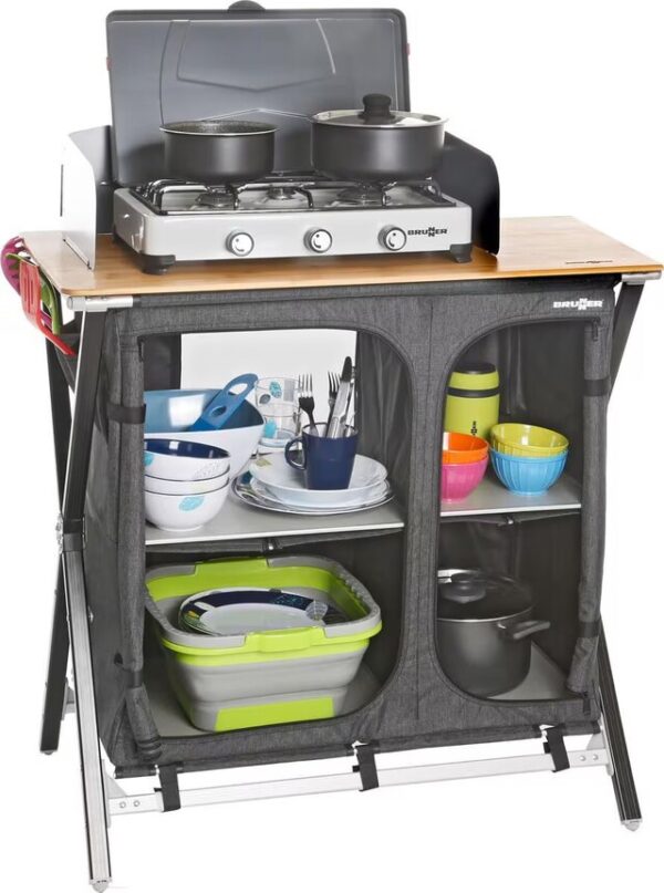 Schrank Mercury Cross Square Cooker HWT Fb. grau – Bild 4