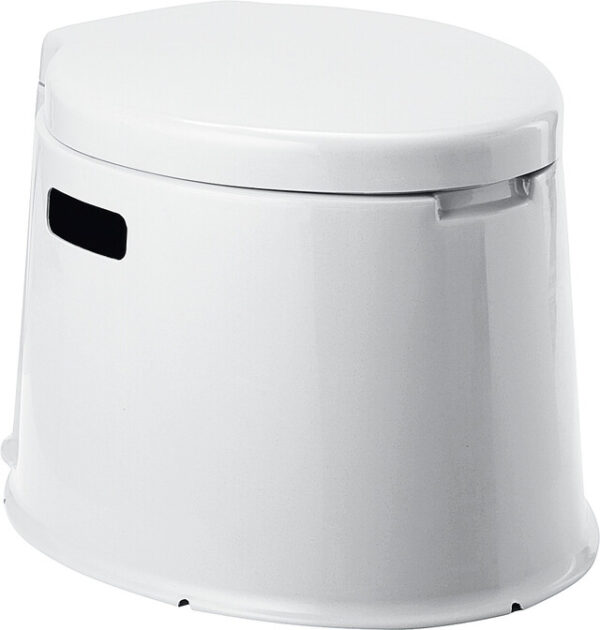 Eimertoilette Optitioil inkl. Sitz , Farbe grau 40 x 48 x 33 cm Traglast 100 kg – Bild 2