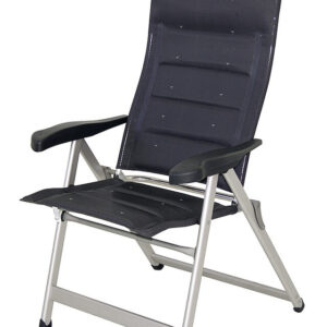 Deluxe CRESPO Campingstuhl Alu, 67 x 119 x 77 cm Farbe anthrazit