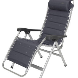 Relax Entspannungsliege CRESPO Deluxe gepolstert Farbe anthrazit