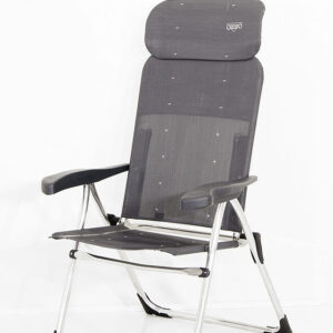 Klappsessel Crespo Compact extra flach Alu Fb. anthrazit