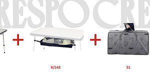 Stuhlset _2 x Klappstuhl + Tisch + Netz + Tasche_