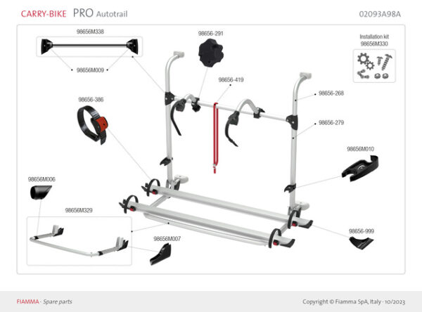 Rack-Holder Fb. schwarz zu CB Restyling – Bild 2