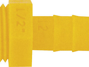 Einschraubtülle LILIE gerade 3 / 8 Zoll x 10 mm Trinkwassersystem WeißGelb® einzeln verpackt