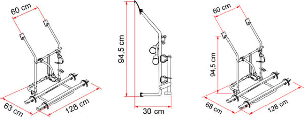 Fahrradträger FIAMMA Carry Bike passend für VW T3/T25 – Bild 2