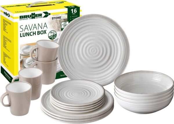 Geschirrset BRUNNER Lunch Box Savana 16-tlg. – Bild 2