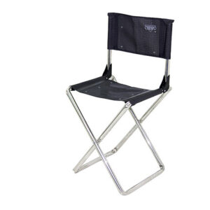 Hocker mit Lehne Crespo Alu Farbe anthrazit Sitzhöhe 45 cm