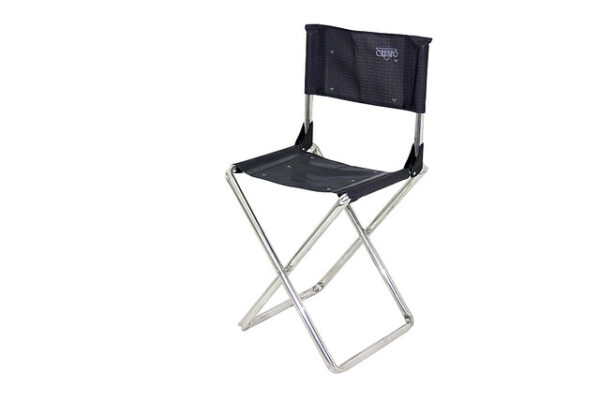 Hocker mit Lehne Crespo Alu Farbe anthrazit Sitzhöhe 45 cm