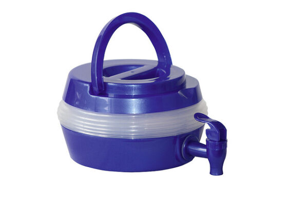 Wasserspender faltbar 5,5 l Farbe blau-transparent – Bild 2