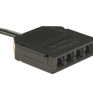 LED Verteilerkasten 4-fach Jamara-LED 12 V Farbe schwarz