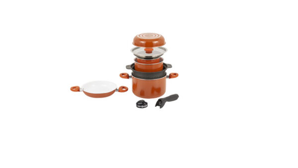 Topfset Alu BRUNNER Mandarina orange 10-tlg. – Bild 5