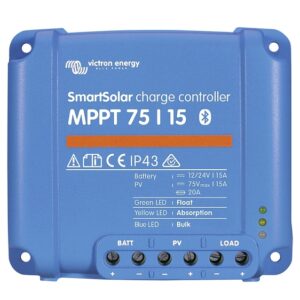 Solarladeregler Victron MPPT 12/24 V SmartSolar 75/15