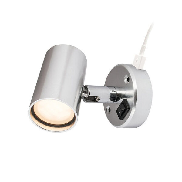 Wandleuchte Frilight Mini Tube D2 up + down mit Schalter 2 x 18 SMD, 12 V, 1,2 W mit USB Anschluss