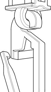 Clic-Gleiter FriWo HC32 Innenlauf 5,8 – 6,2 mm Gleiter mit Faltenleghaken _im Beutel 100 Stk._