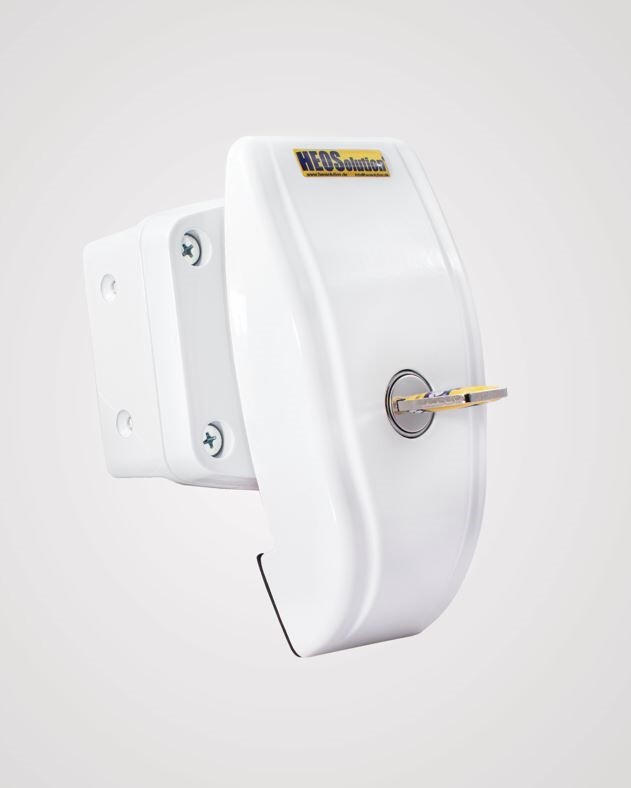 HEOSolution Zusatzschloss HeoSafe 2 Stück und Door Frame Lock 3 Stück gleichschließend