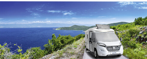 Sonnenschutzmatte HINDERMANN Screen grau passend für Ford Transit ab 2014 – Bild 4