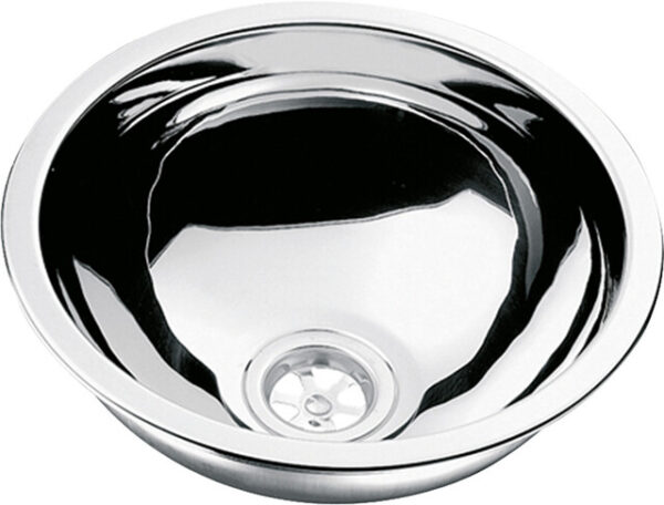 Spüle CAN ohne Ablauf Ø 290 mm x 120 mm Edelstahl