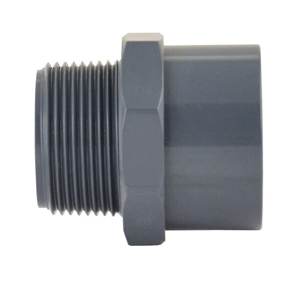 Rohrverbinder gerade AG 1 1/4 Zoll DIN40 Verschraubung 50/40 mm 1 1/4 Zoll inkl. O-Ring