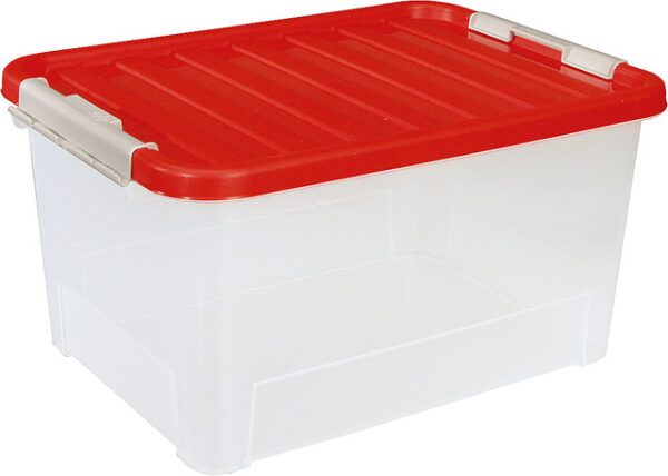 Clipbox Heidrun Europlastic mit Deckel und Clip-Verschluss 25 l
