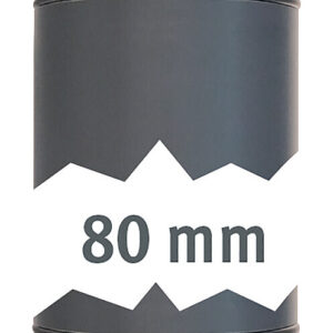 Rohr 40 mm beid. mit O-Ring, 80 mm Entleerungssystem GrauGELB®