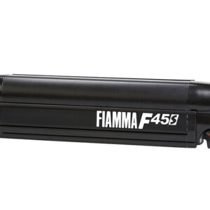 Wandmarkisenset Fiamma F45s Gehäuse Deep Black mit Adapter passend für PSA