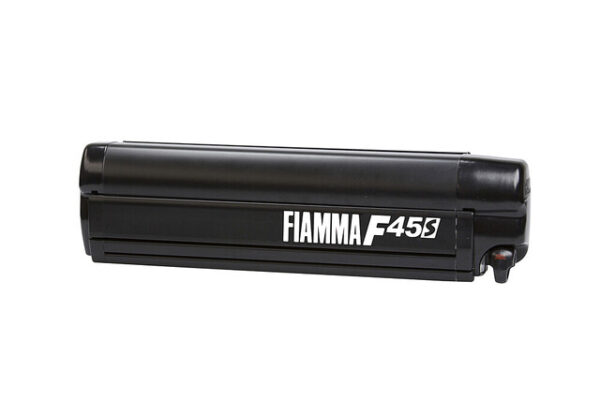 Wandmarkisenset Fiamma F45s Gehäuse Deep Black mit Adapter passend für PSA