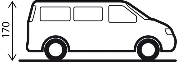 Heckklappenzelt BRUNNER passend für Pilote Caddy 4 VW 4 T5/T6 Fahrerhaus 3-teilig – Bild 9