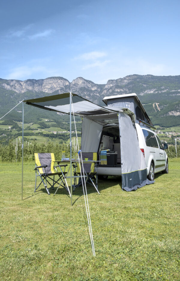 Heckklappenzelt BRUNNER passend für Pilote Caddy 4 VW 4 T5/T6 Fahrerhaus 3-teilig – Bild 5