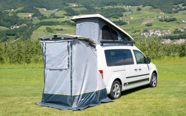 Heckklappenzelt BRUNNER passend für Pilote Caddy 4 VW 4 T5/T6 Fahrerhaus 3-teilig – Bild 7