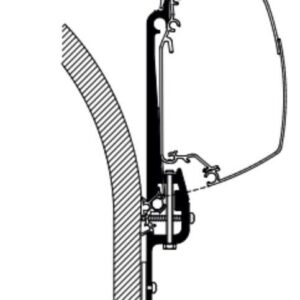 Adapter THULE passend für Hymer Eriba Touring 820 für 5,0 Markise Serie 6/9