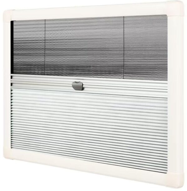 Duo Plissee Horrex UCS 2.0 1172 x 808 mm Farbe RAL 9001 individuell kürzbar