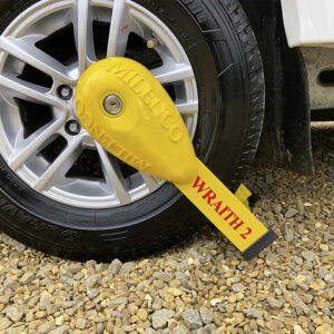 Radkralle MILENCO New Wraith2 Caravan Wheel Lock Sold Secure Gold