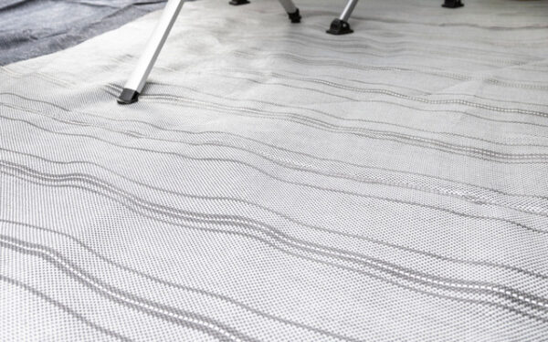Zeltteppich BRUNNER Briolite 250 x 500 cm Farbe anthrazit / grau