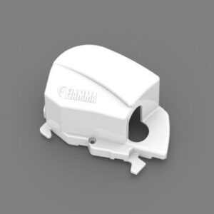 Endkappe FIAMMA links zu Markise 80S, Fb. polar white
