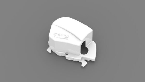 Endkappe FIAMMA links zu Markise 80S, Fb. polar white
