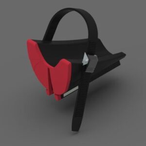 Radhalter FIAMMA rechts zu Fahrradschiene Premium RS Farbe schwarz