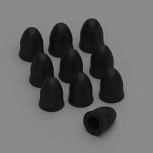 Mutterabdeckung KIT FIAMMA M5 Farbe schwarz VE 10 Stk.