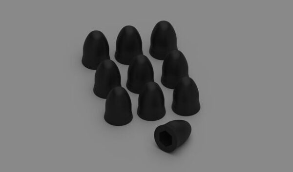 Mutterabdeckung KIT FIAMMA M5 Farbe schwarz VE 10 Stk.