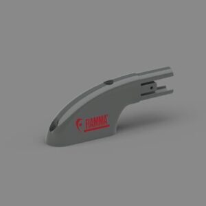 Endstück links Roofrail, grau